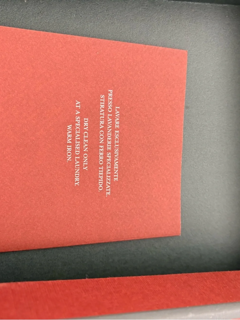 Loro Piana Rust Red Gift Box with Gold Logo